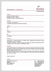 Certificate Nr. C2-NEON-2013